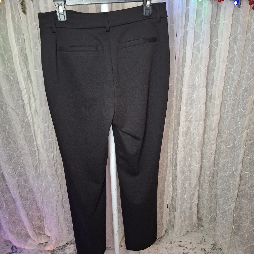 Simply Vera Vera Wang Women's High-Rise Slim Straight Stretch Dress Pants - Picture 5 of 9